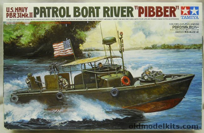 Tamiya 1/35 Pibber PBR 31Mk.II Patrol River Boat, MM150 plastic model kit